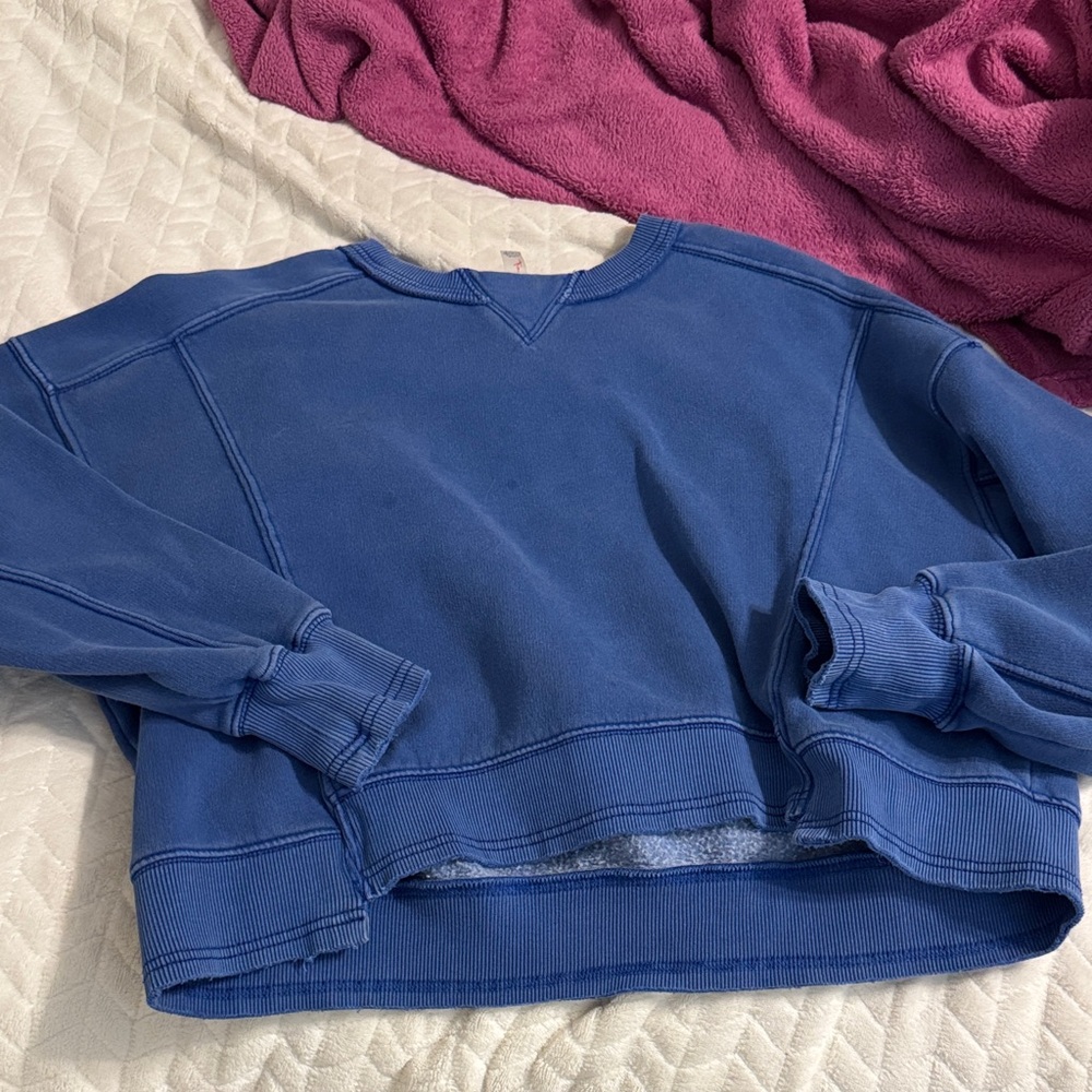 Free people purple crewneck size xs